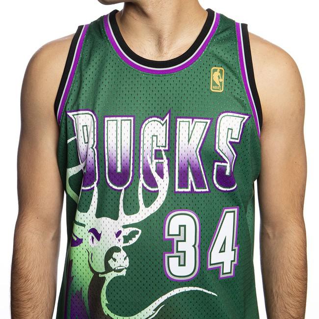 Ray Allen Milwaukee Bucks Mitchell & Ness Green Swingman Jersey Nba, M / Green