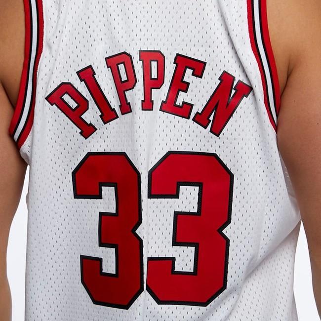 NBA White Logo Swingman Jersey Chicago Bulls 1997 Scottie Pippen #33 –  Broskiclothing
