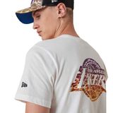 Herren T-Shirt New Era NBA Team Water Print LA Lakers T-shirt White