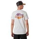 Herren T-Shirt New Era NBA Team Water Print LA Lakers T-shirt White