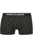 Urban Classics Organic X-Mas Boxer Shorts 3-Pack nicolaus aop+treegreen+popred