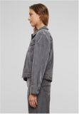 Urban Classics Ladies 80‘s Oversized Denim Jacket new grey washed