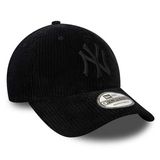 Kappe New Era 9FORTY MLB Cord NY Yankees Black Adjustable cap