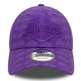 Kappe New Era 9FORTY Team Monogram NBA LA LAkers Purple cap