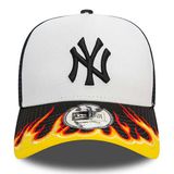 Kappe New Era 9FORTY E-Frame MLB FLAME Trucker Cap Black White