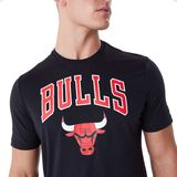 Herren T-Shirt New Era NBA Team Chicago Bulls Regular T-shirt Black