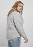 Urban Classics Ladies Oversized High Neck Crew grey