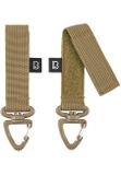 Brandit Belt and Molle Loop Carabiner 2 Pack camel