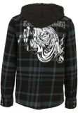 Brandit Iron Maiden Checkshirt Sweathood Eddy black/green