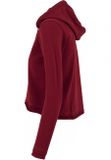 Urban Classics Ladies Cropped Terry Hoody burgundy