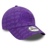 Kappe New Era 9FORTY Team Monogram NBA LA LAkers Purple cap