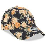 Damen Kappe New Era 9Forty WMNS MLB Floral Cord NY Yankees Cap Black Orange