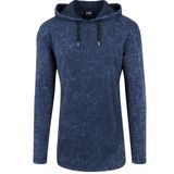 Herren Sweatshirt Urban Classics Random Wash Hoody indigo