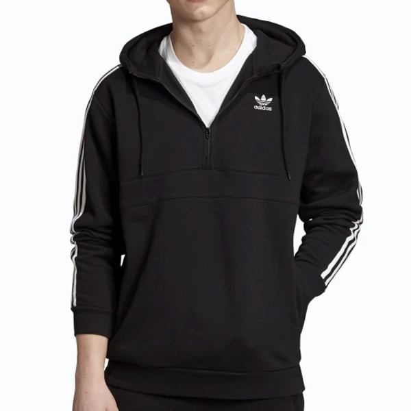 Adidas Originals 3-Stripes Zip Black Hop Hip Fashion Online - Store Hoodie - Gangstagroup.de