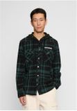 Brandit Iron Maiden Checkshirt Sweathood Eddy black/green