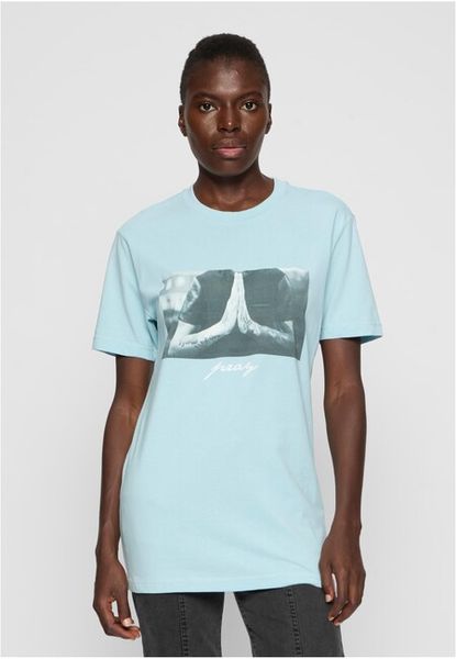 Mr. Tee Ladies Pray Tee oceanblue