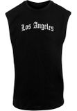 Mr. Tee Los Angeles Wording Sleeveless Tee black