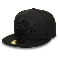 Basecap New Era 59Fifty NBA Essential Black On Black LA Lakers Black cap