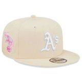 Kappe New Era 9FIFTY MLB Pastel Patch Oakland Athletics Cream Beige snapback cap