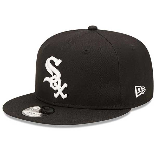 Kappe New Era 9FIFTY MLB Team Side Patch Chicago White Sox Black snapback cap