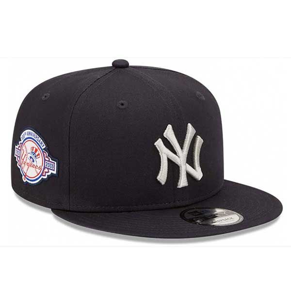 Kappe New Era 9FIFTY MLB Team side patch NY Yankees Navy Grey snapback cap