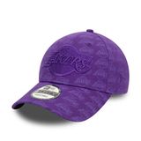 Kappe New Era 9FORTY Team Monogram NBA LA LAkers Purple cap