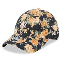 Damen Kappe New Era 9Forty WMNS MLB Floral Cord NY Yankees Cap Black Orange