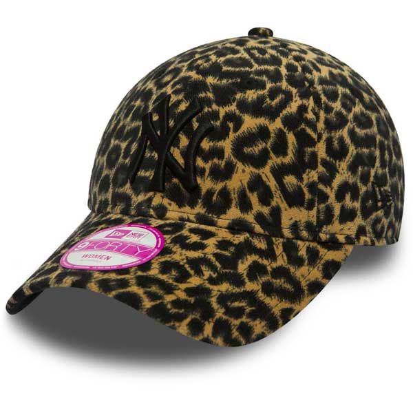 Damen Kappe New Era 9Forty Womens League Essential NY Yankees Leopard Brown Adjustable cap