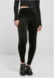 Urban Classics Ladies High Waist Rib Velvet Leggings black